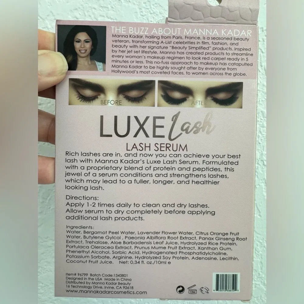 Manna Kadar Luxe Lash Serum .34 fl oz